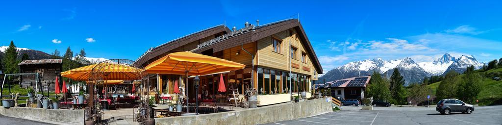 Hotel-Restaurant Ronalp Burchen Bagian luar foto