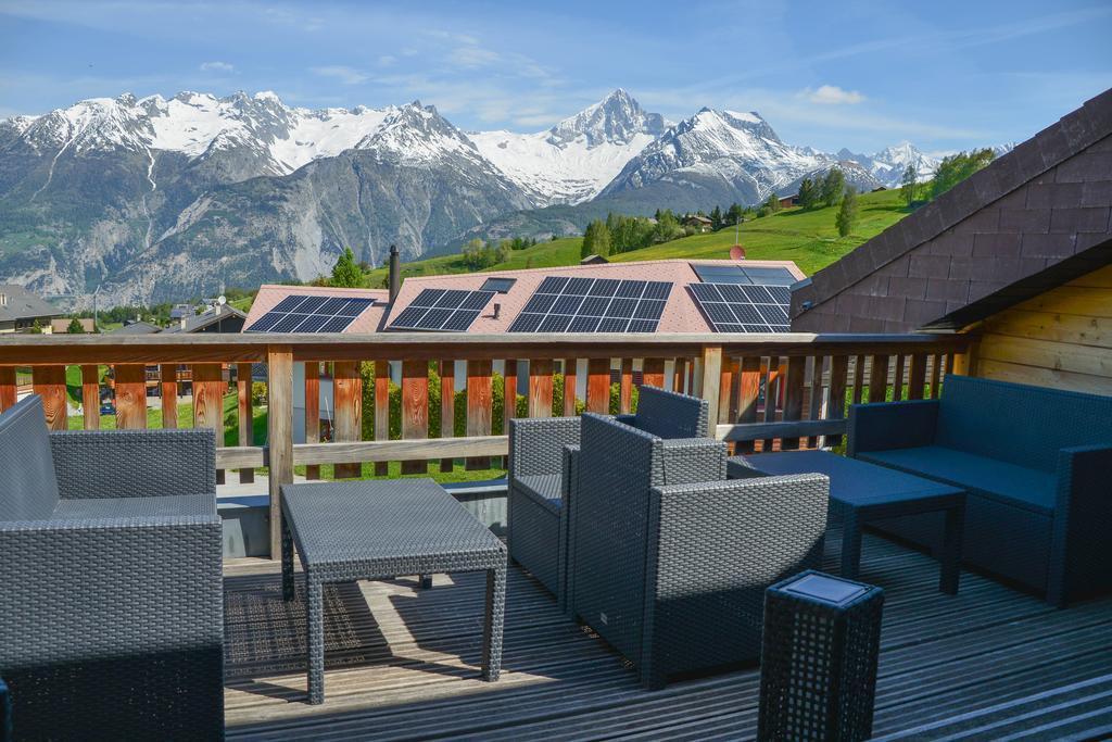 Hotel-Restaurant Ronalp Burchen Bagian luar foto
