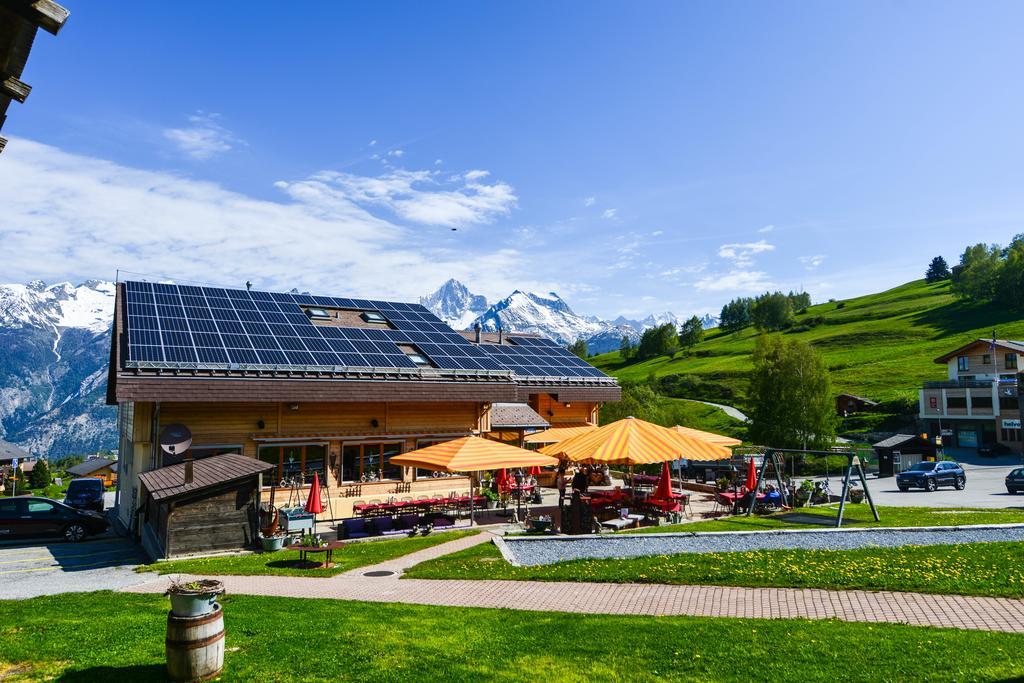 Hotel-Restaurant Ronalp Burchen Bagian luar foto