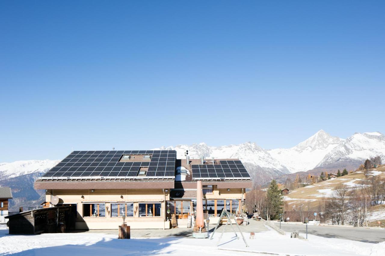 Hotel-Restaurant Ronalp Burchen Bagian luar foto